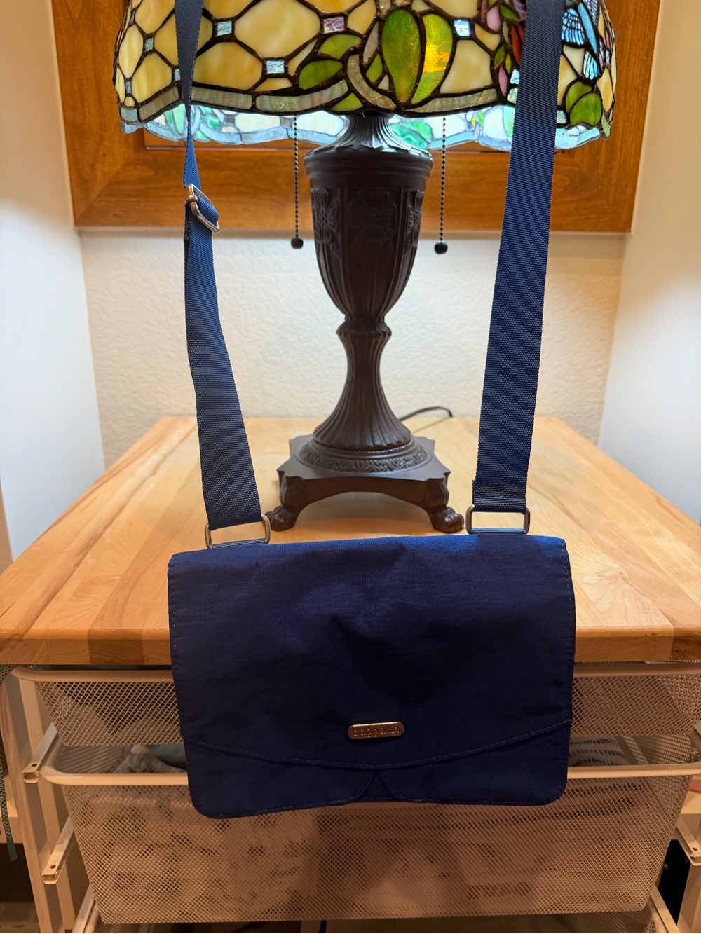 Navy Crossbody Messenger Bag - Unbranded